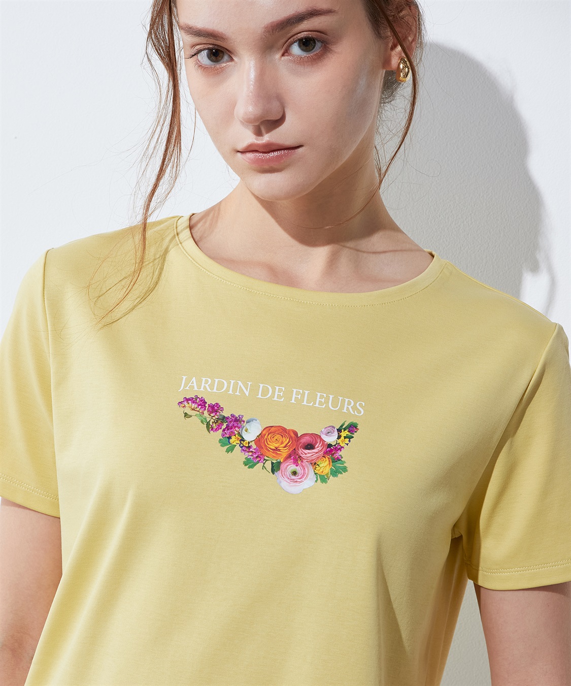 LE SOUK HOLIDAY 【接触冷感・汗じみ防止】ブーケプリントTシャツ_sub_12