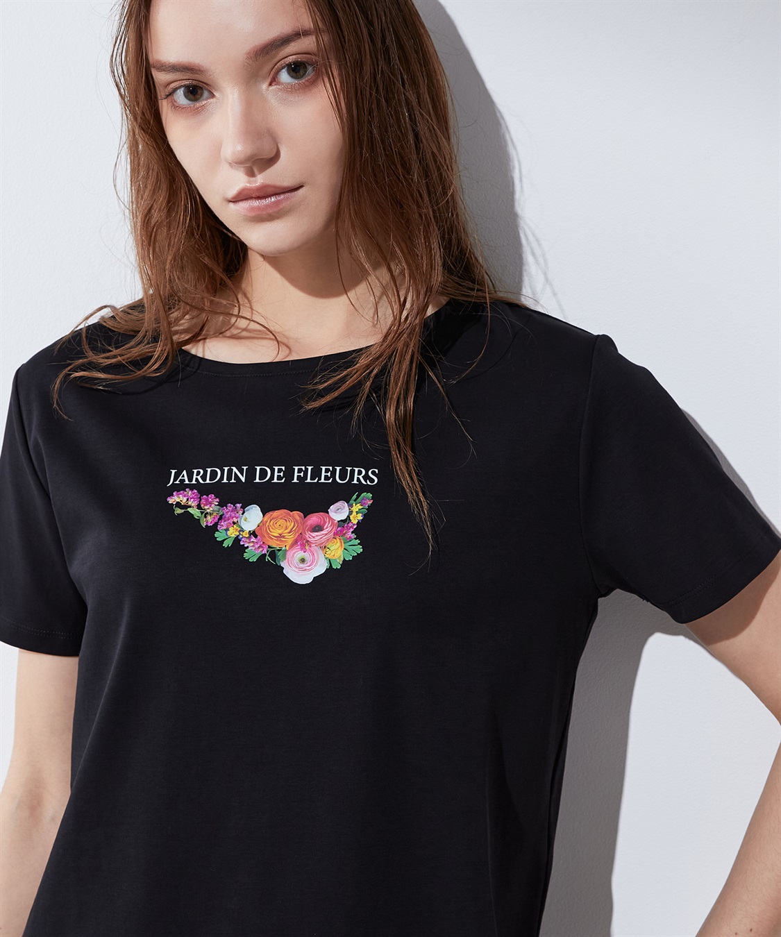 LE SOUK HOLIDAY 【接触冷感・汗じみ防止】ブーケプリントTシャツ_sub_16