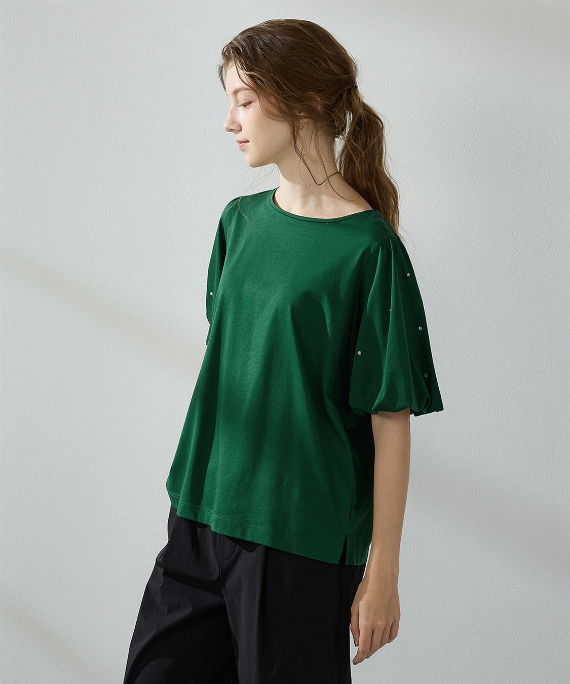 LE SOUK HOLIDAY 【接触冷感】バルーンスリーブTシャツ_sub_1