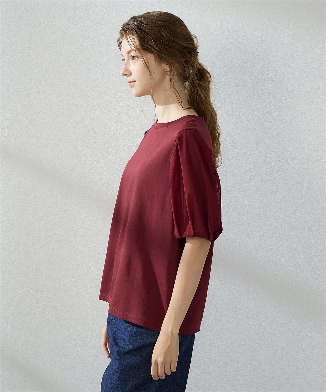 LE SOUK HOLIDAY 【接触冷感】チュールスリーブプルオーバー_sub_2