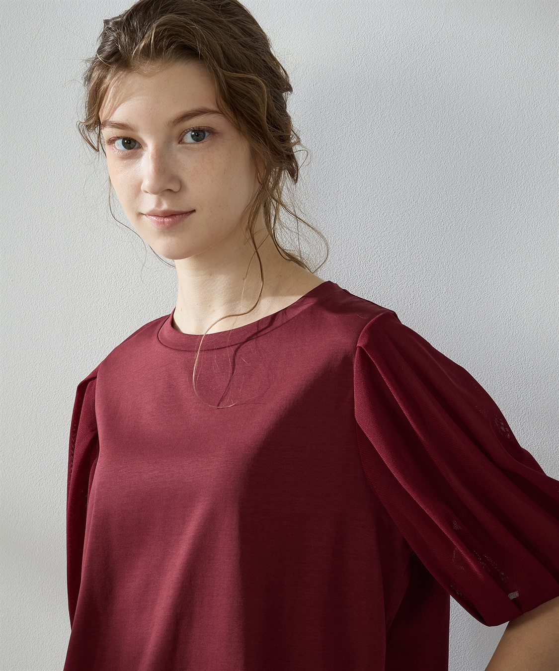 LE SOUK HOLIDAY 【接触冷感】チュールスリーブプルオーバー_sub_5