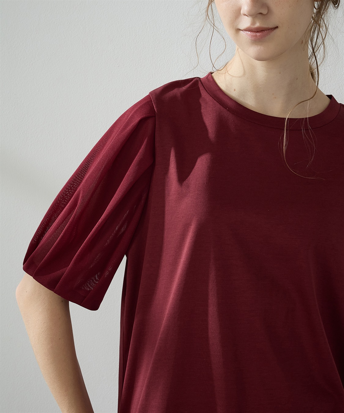 LE SOUK HOLIDAY 【接触冷感】チュールスリーブプルオーバー_sub_6