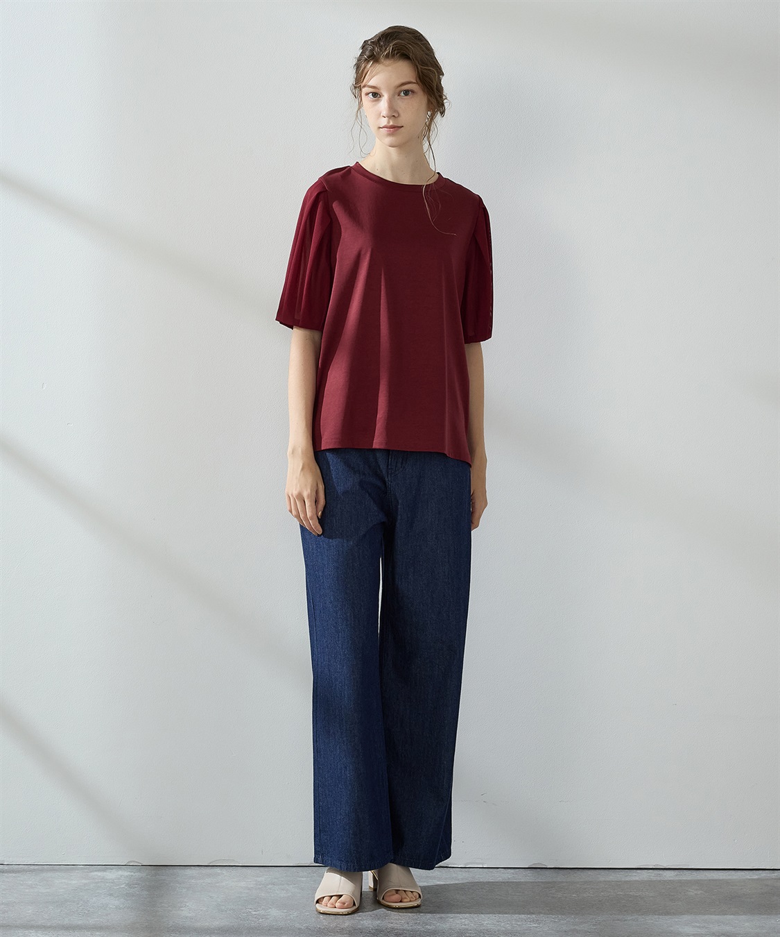 LE SOUK HOLIDAY 【接触冷感】チュールスリーブプルオーバー_sub_7