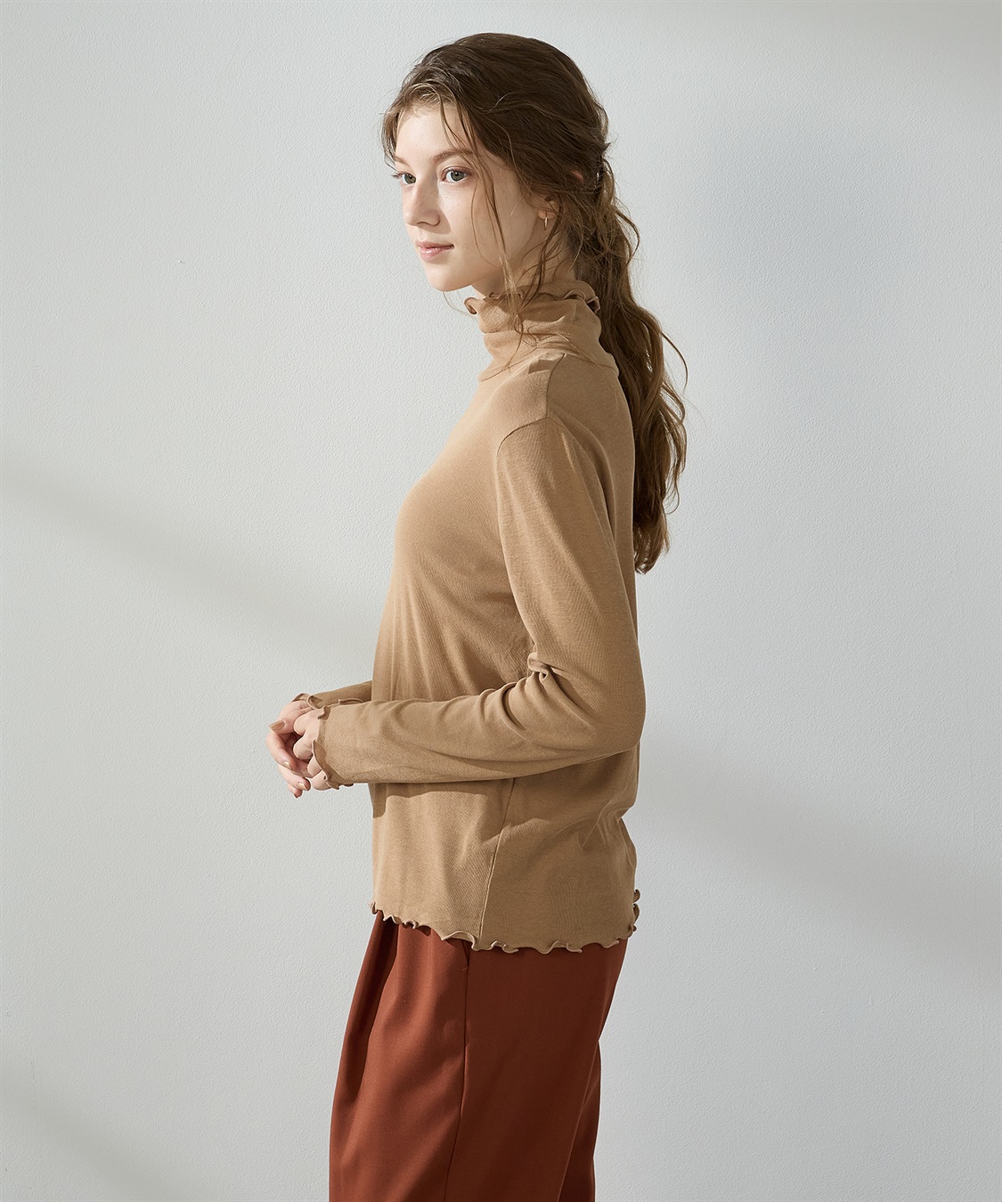 LE SOUK HOLIDAY 強撚ハイネックプルオーバー_sub_2