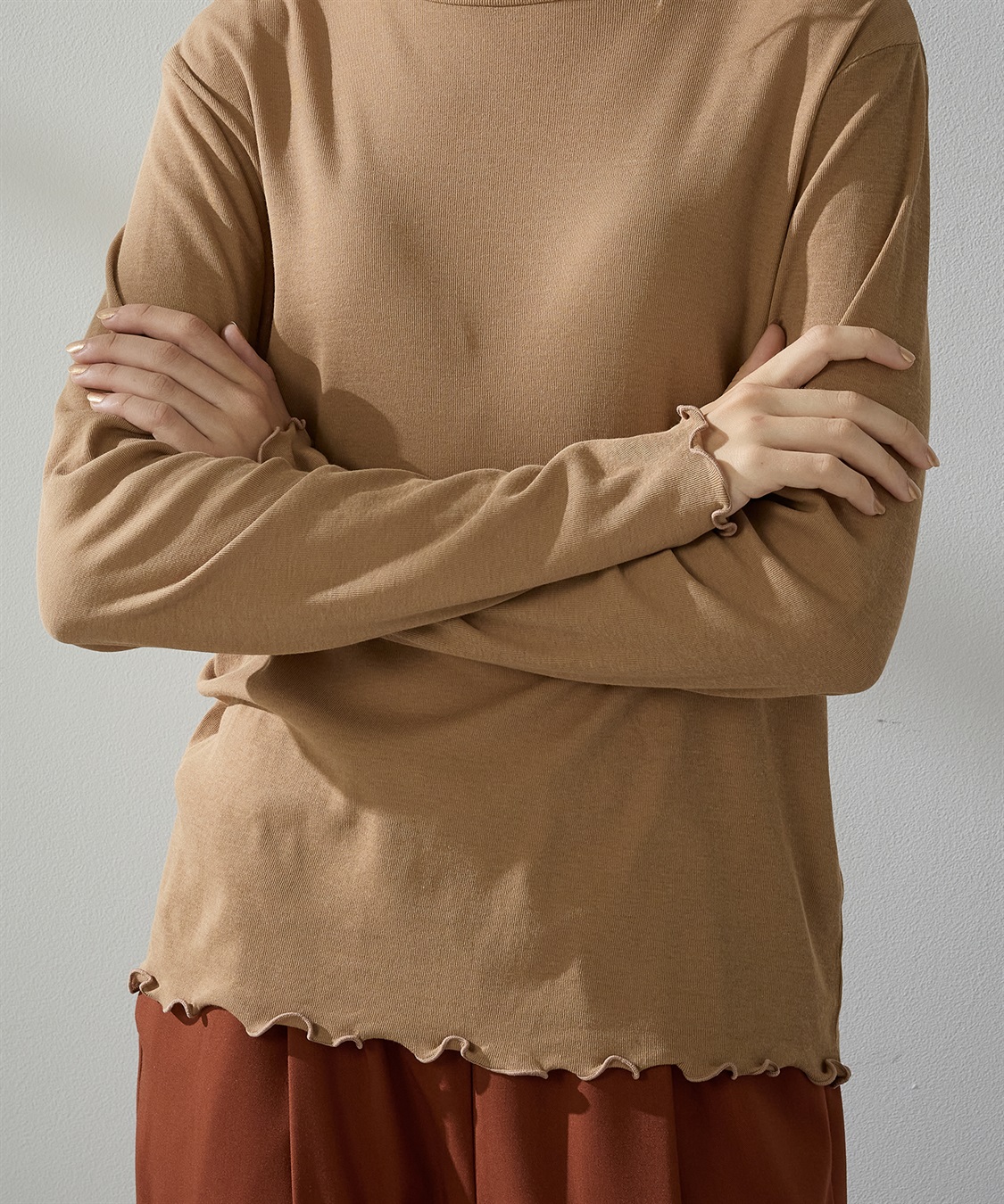 lelill◆25SS/ハイテク2WAY H/Sプルオーバー/38/ポリエステル/GRN/12531812 ダメージシアープルオーバー｜WOMEN｜250HAG70-302H｜AZUL BY