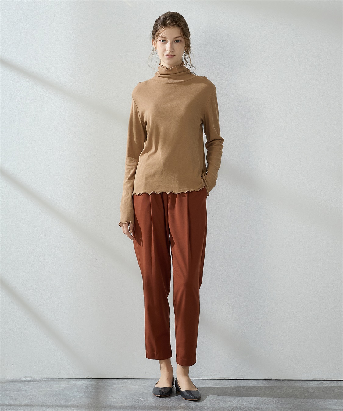 lelill◆25SS/ハイテク2WAY H/Sプルオーバー/38/ポリエステル/GRY/12531812 lelill レリル【日本製】ハイテクワッフル オーバーサイズT