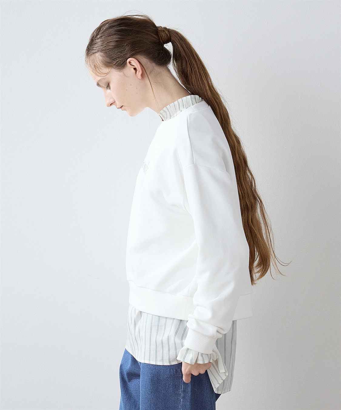 LE SOUK HOLIDAY 箔ロゴプリント プルオーバー_sub_4