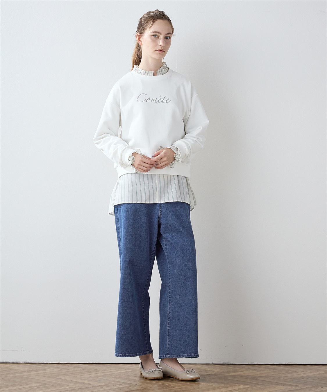 LE SOUK HOLIDAY 箔ロゴプリント プルオーバー_sub_11