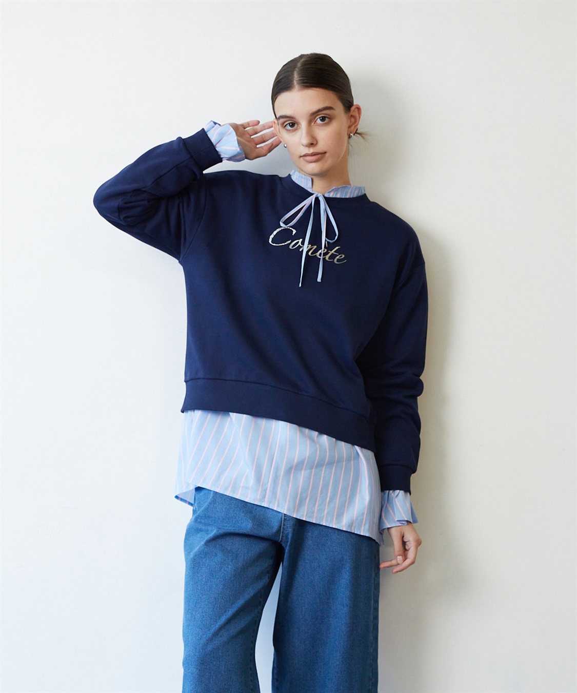 LE SOUK HOLIDAY 箔ロゴプリント プルオーバー_sub_22