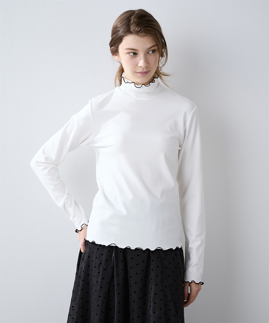 LE SOUK HOLIDAY メロータートルネック リブプルオーバー_sub_1