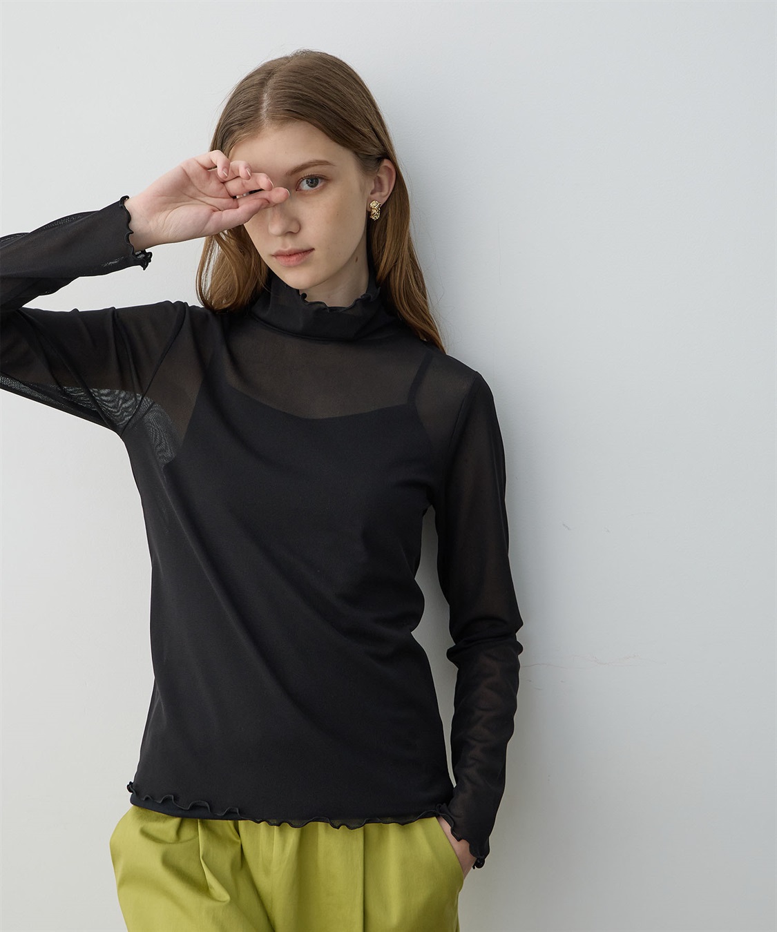 LE SOUK HOLIDAY チュールハイネックプルオーバー_sub_1