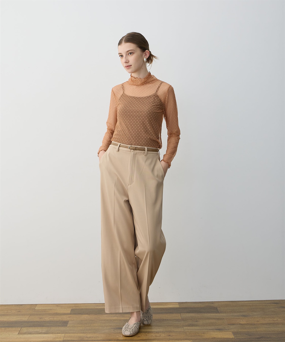 LE SOUK HOLIDAY チュールハイネックプルオーバー_sub_8