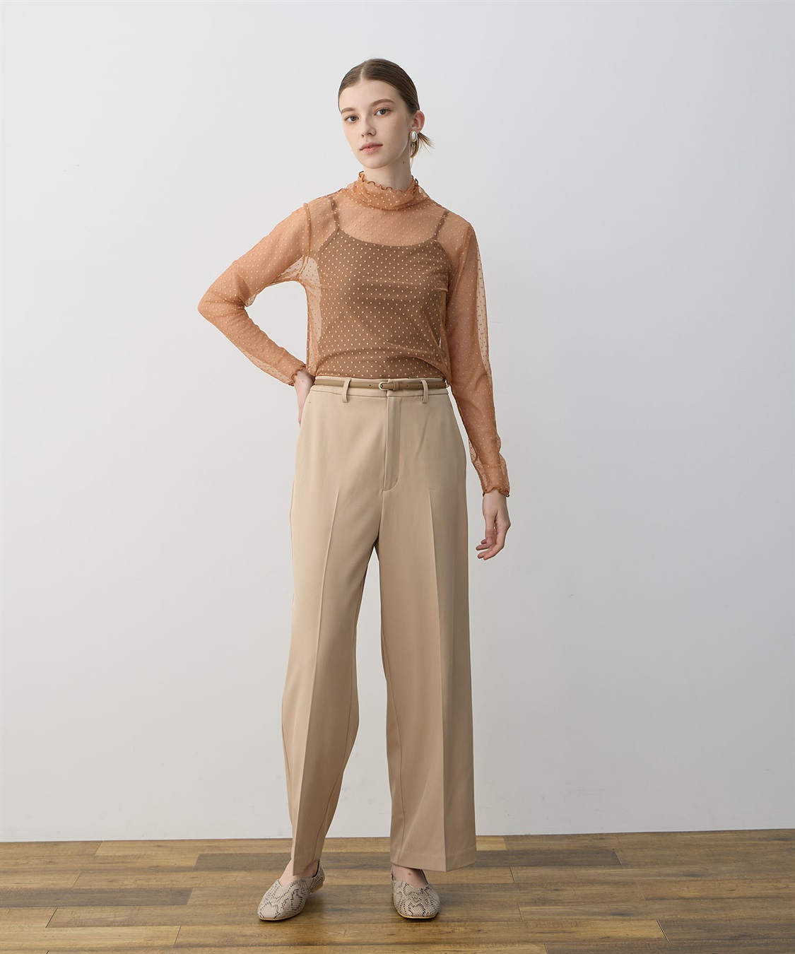 LE SOUK HOLIDAY チュールハイネックプルオーバー_sub_9