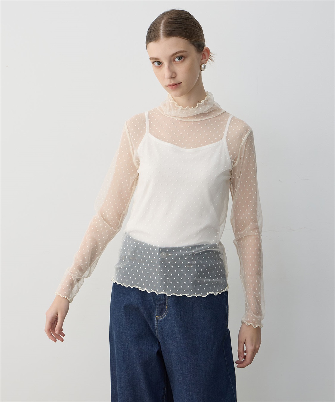 LE SOUK HOLIDAY チュールハイネックプルオーバー_sub_13