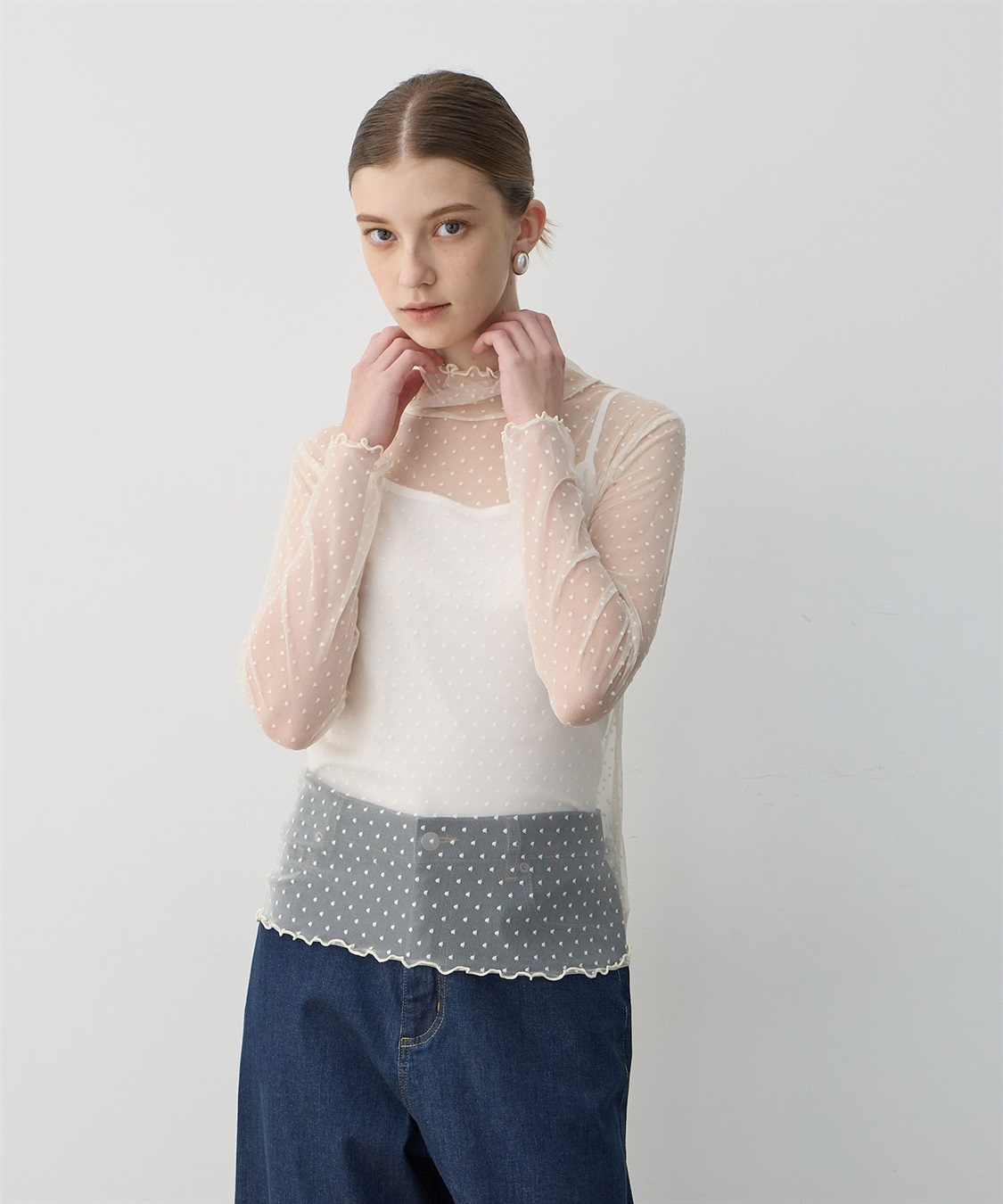 LE SOUK HOLIDAY チュールハイネックプルオーバー_sub_14