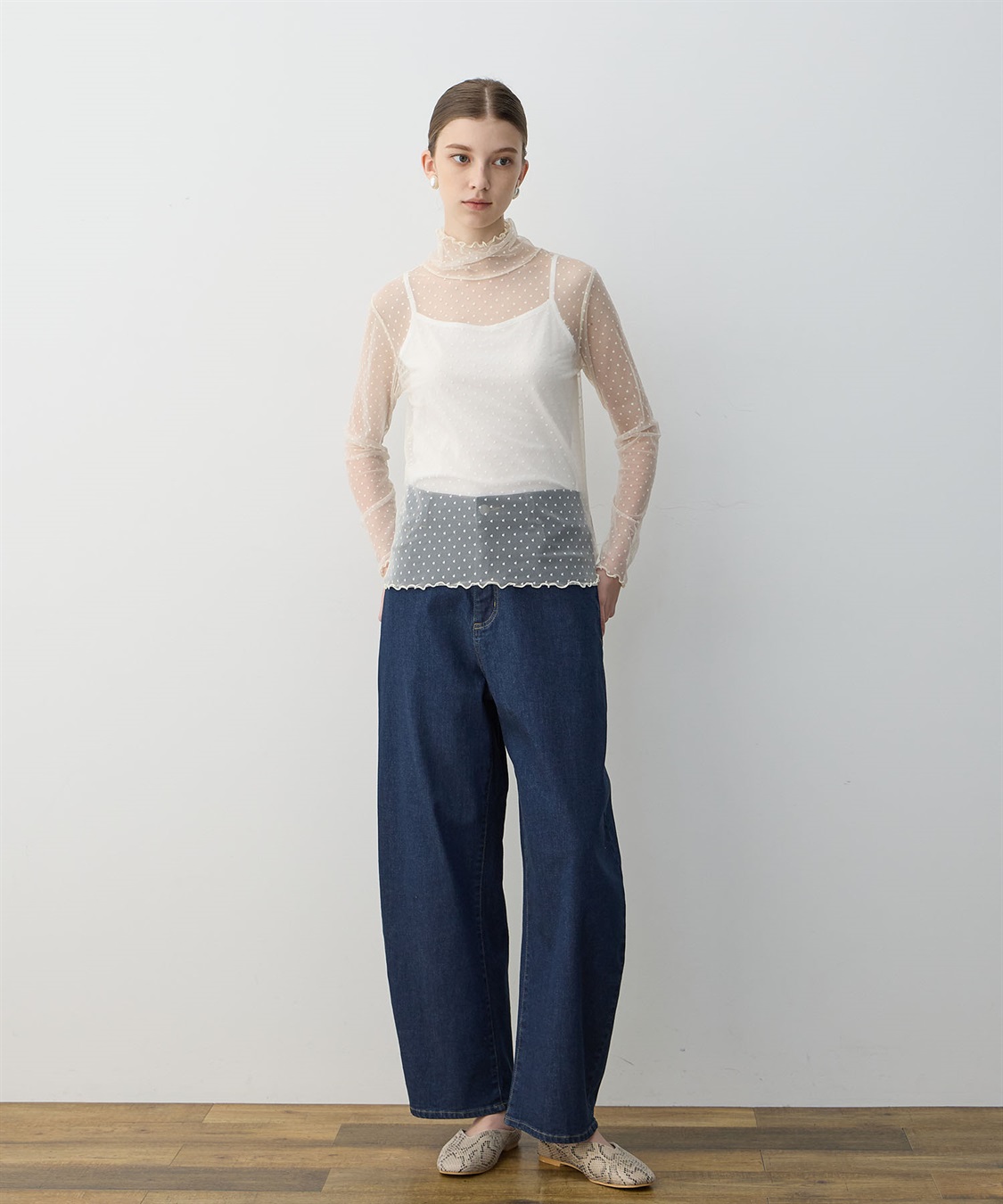 LE SOUK HOLIDAY チュールハイネックプルオーバー_sub_17