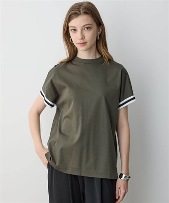 LE SOUK HOLIDAY ラインモックネックTシャツ【接触冷感】_subthumb_8