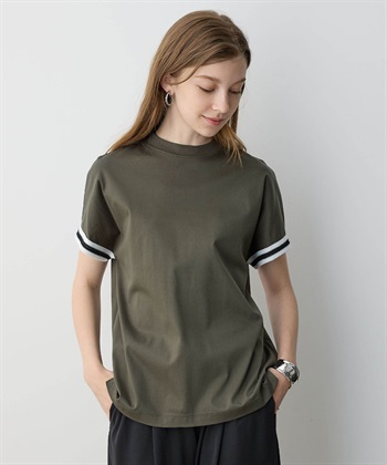 LE SOUK HOLIDAY ラインモックネックTシャツ【接触冷感】_subthumb_9