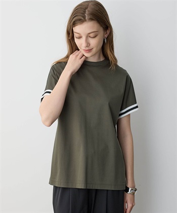 LE SOUK HOLIDAY ラインモックネックTシャツ【接触冷感】_subthumb_11