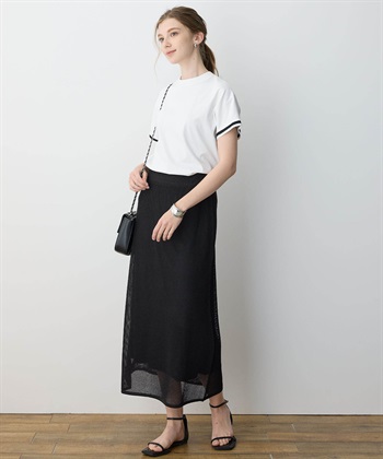 LE SOUK HOLIDAY ラインモックネックTシャツ【接触冷感】_subthumb_16