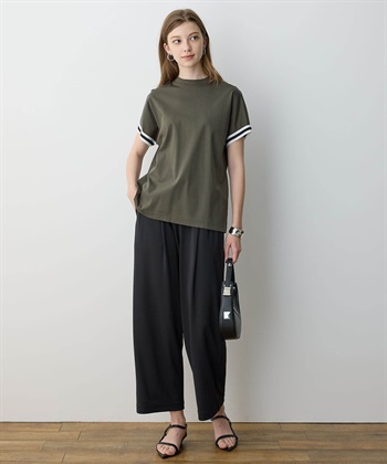 LE SOUK HOLIDAY ラインモックネックTシャツ【接触冷感】_subthumb_18