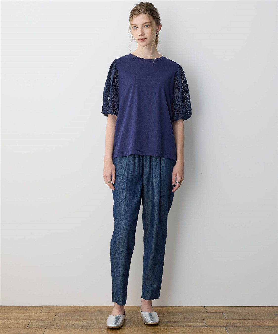 LE SOUK HOLIDAY 花柄チュールプルオーバー【接触冷感】_sub_3