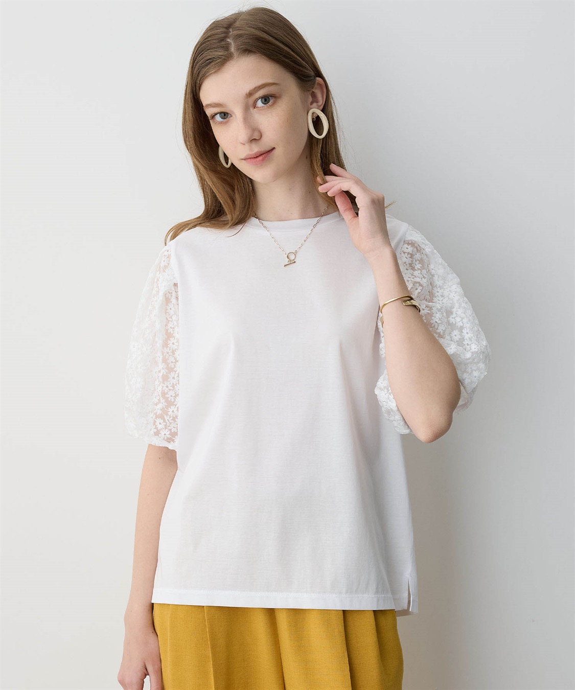 LE SOUK HOLIDAY 花柄チュールプルオーバー【接触冷感】_sub_26