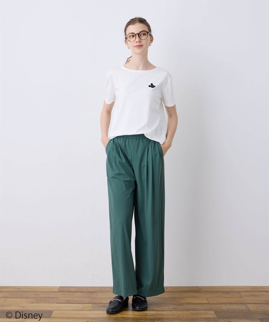 LE SOUK HOLIDAY Mickey Mouse／刺しゅうTシャツ_sub_14