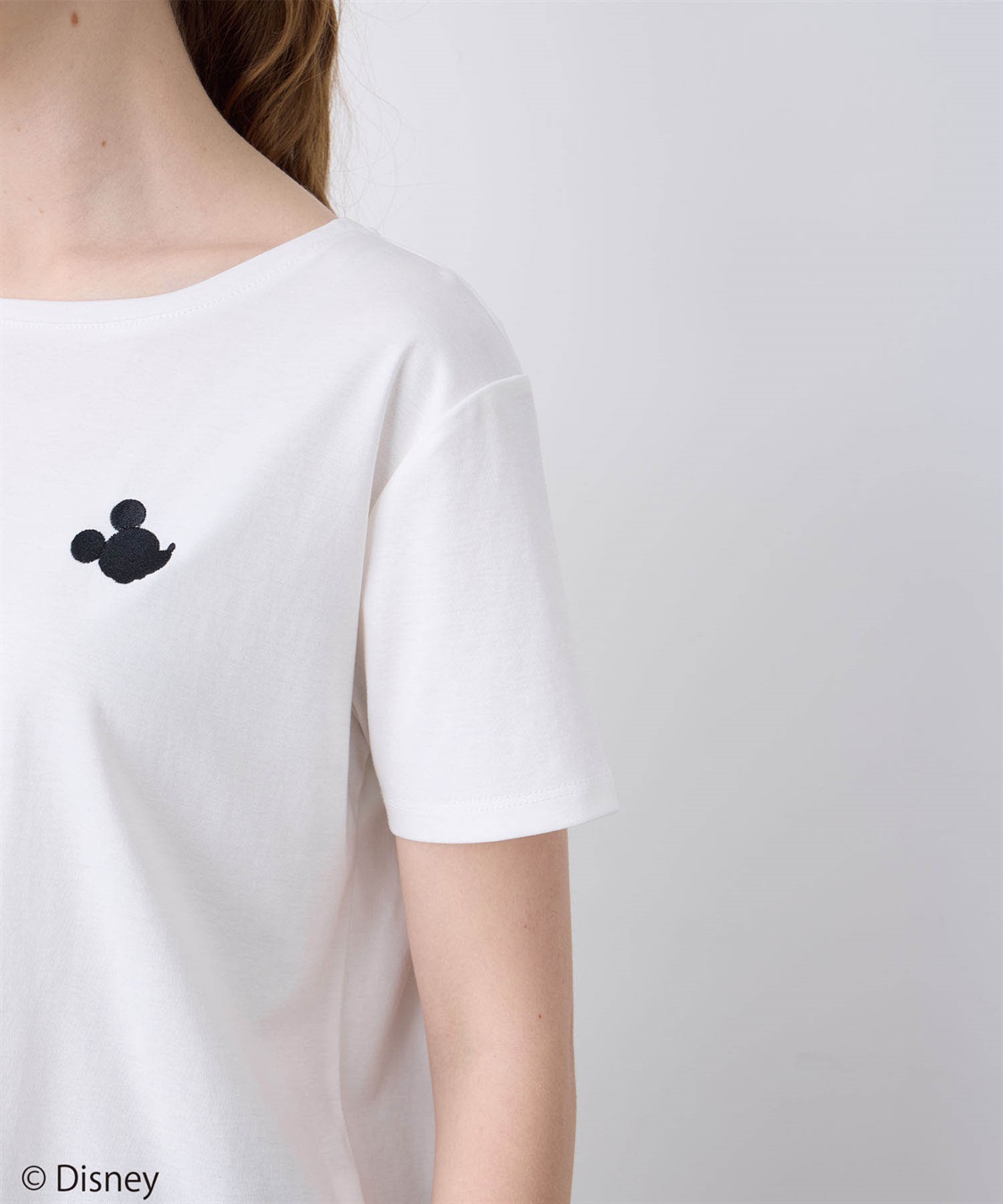 LE SOUK HOLIDAY Mickey Mouse／刺しゅうTシャツ_sub_17