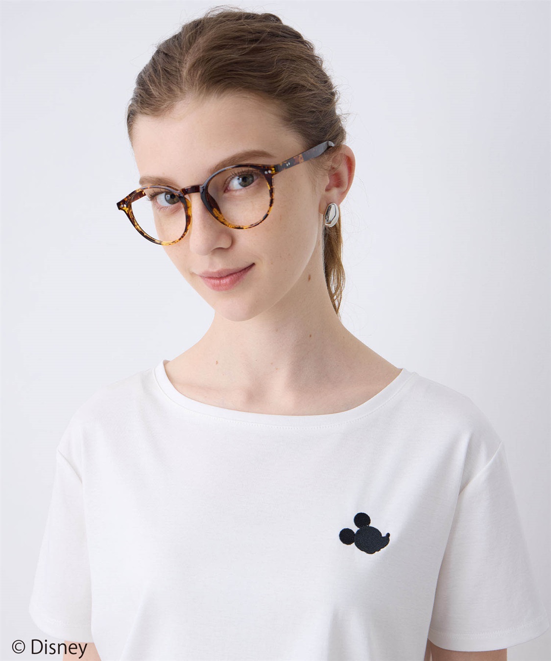 LE SOUK HOLIDAY Mickey Mouse／刺しゅうTシャツ_sub_18