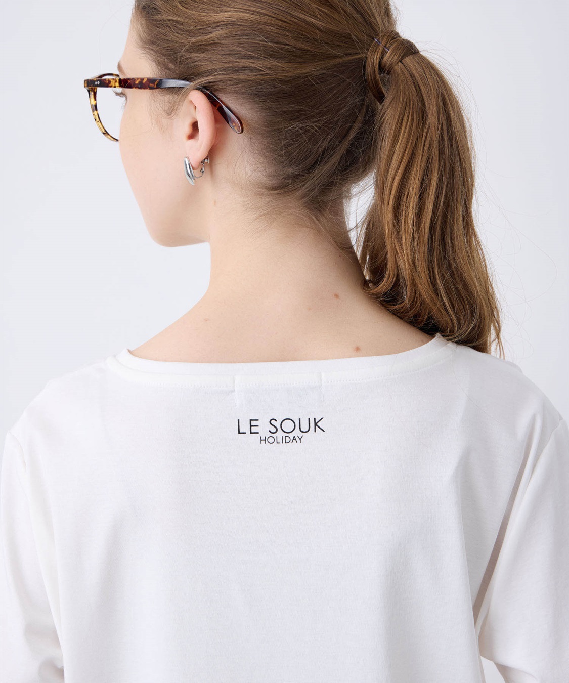 LE SOUK HOLIDAY Mickey Mouse／刺しゅうTシャツ_sub_19