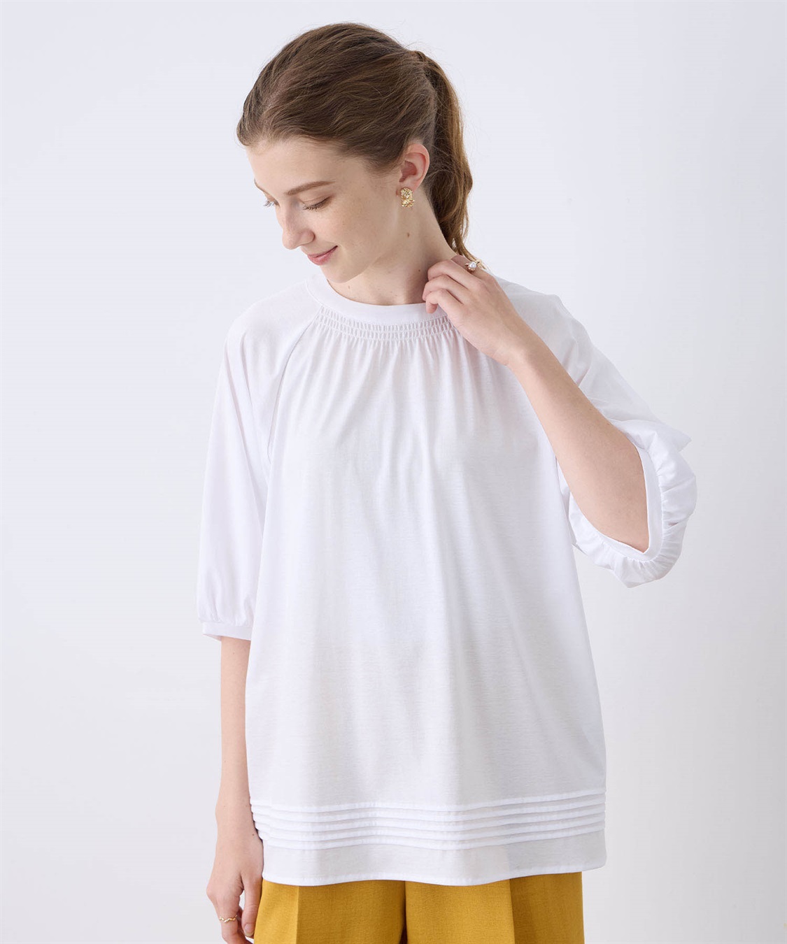 LE SOUK HOLIDAY 裾ピンタックプルオーバー_sub_1