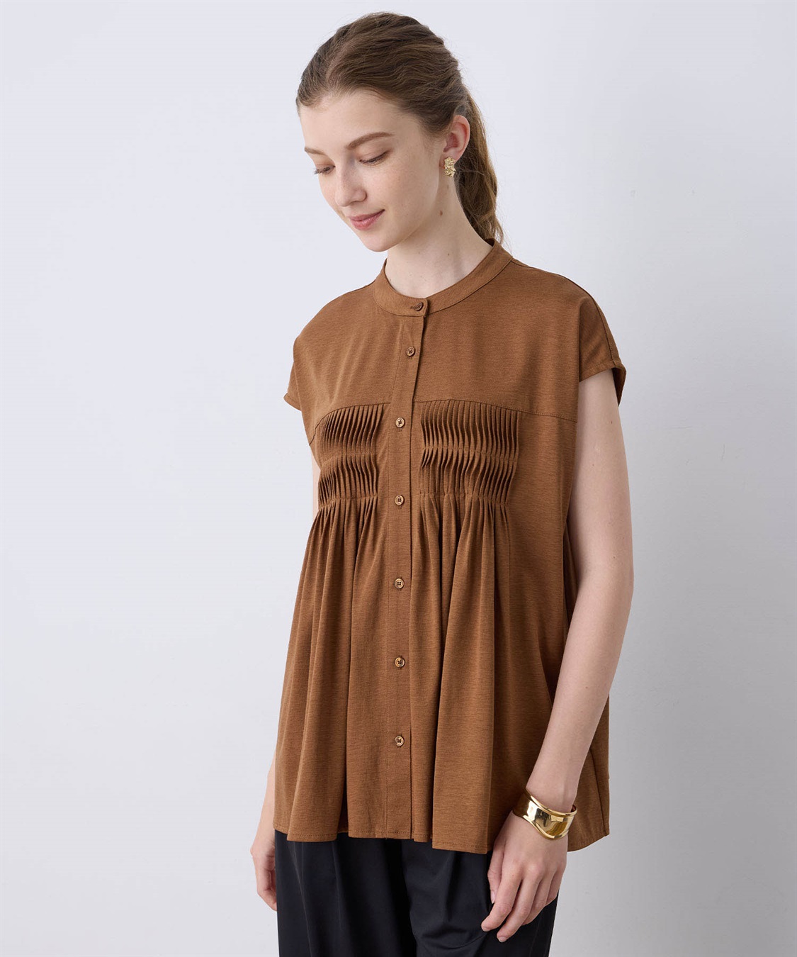 LE SOUK HOLIDAY タックブラウス_sub_1