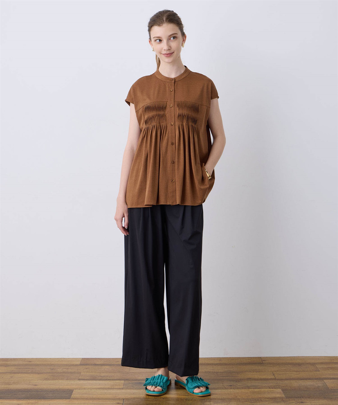 LE SOUK HOLIDAY タックブラウス_sub_3