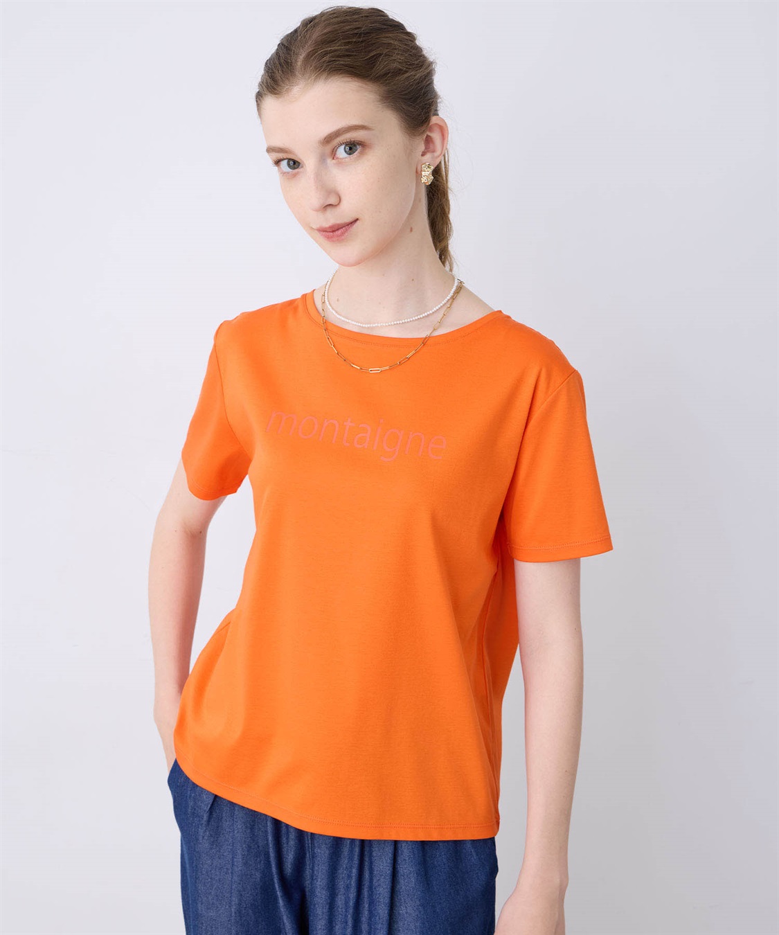 LE SOUK HOLIDAY 【接触冷感】スムースロゴTシャツ_sub_2