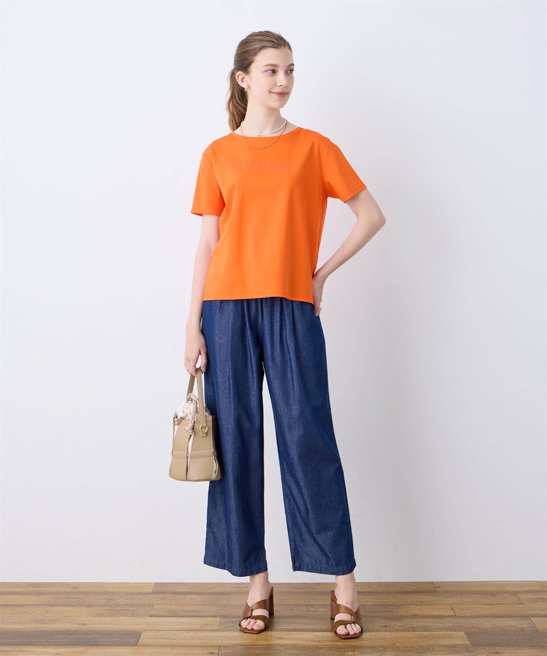 LE SOUK HOLIDAY 【接触冷感】スムースロゴTシャツ_sub_3