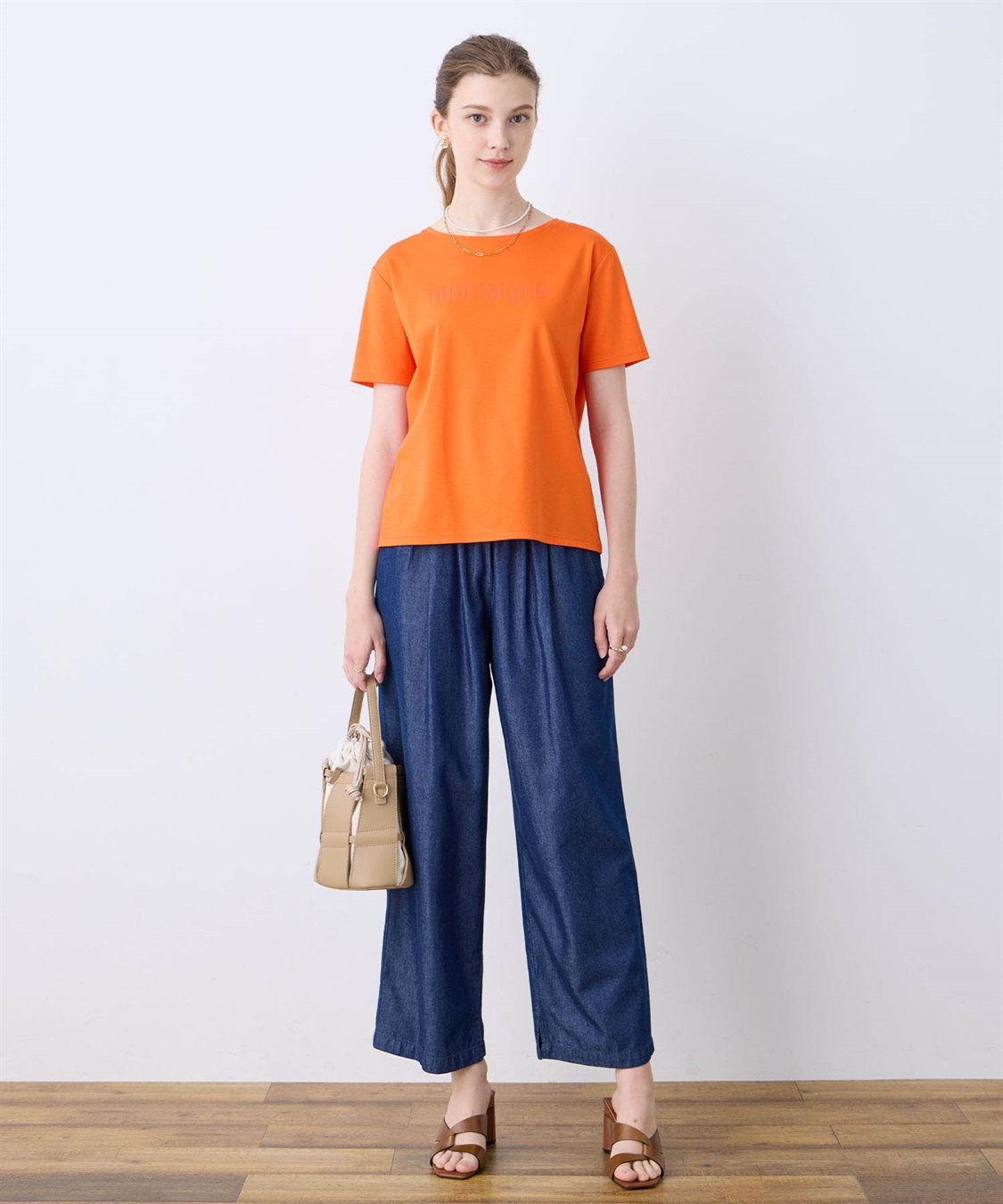 LE SOUK HOLIDAY 【接触冷感】スムースロゴTシャツ_sub_4