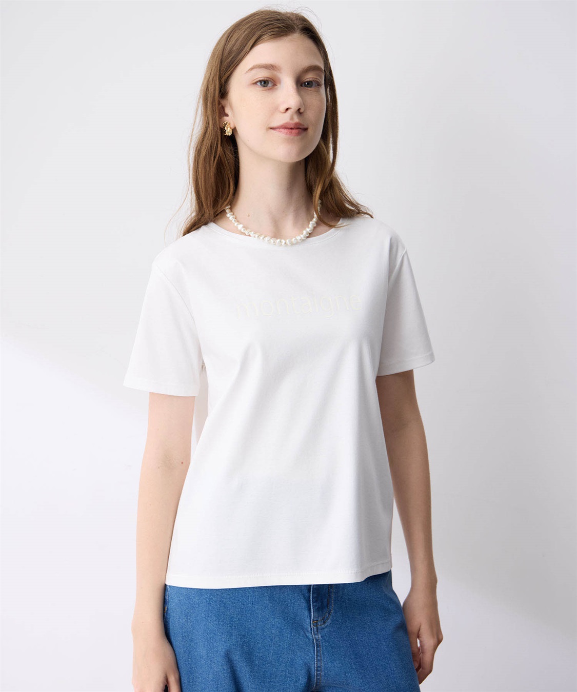 LE SOUK HOLIDAY 【接触冷感】スムースロゴTシャツ_sub_10