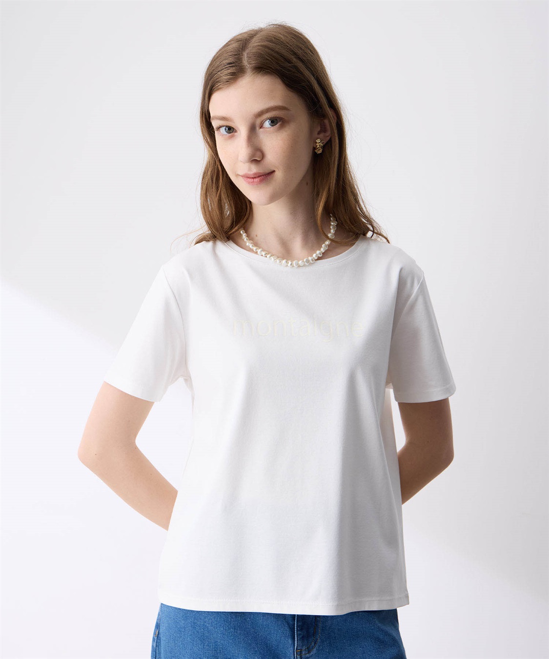 LE SOUK HOLIDAY 【接触冷感】スムースロゴTシャツ_sub_11