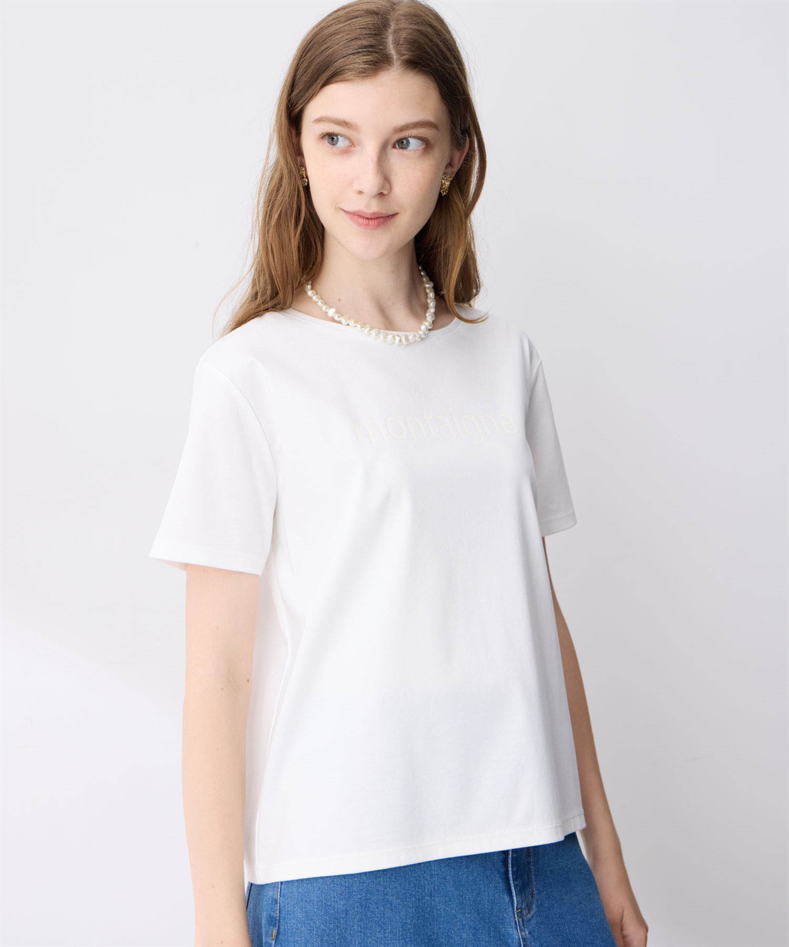 LE SOUK HOLIDAY 【接触冷感】スムースロゴTシャツ_sub_12