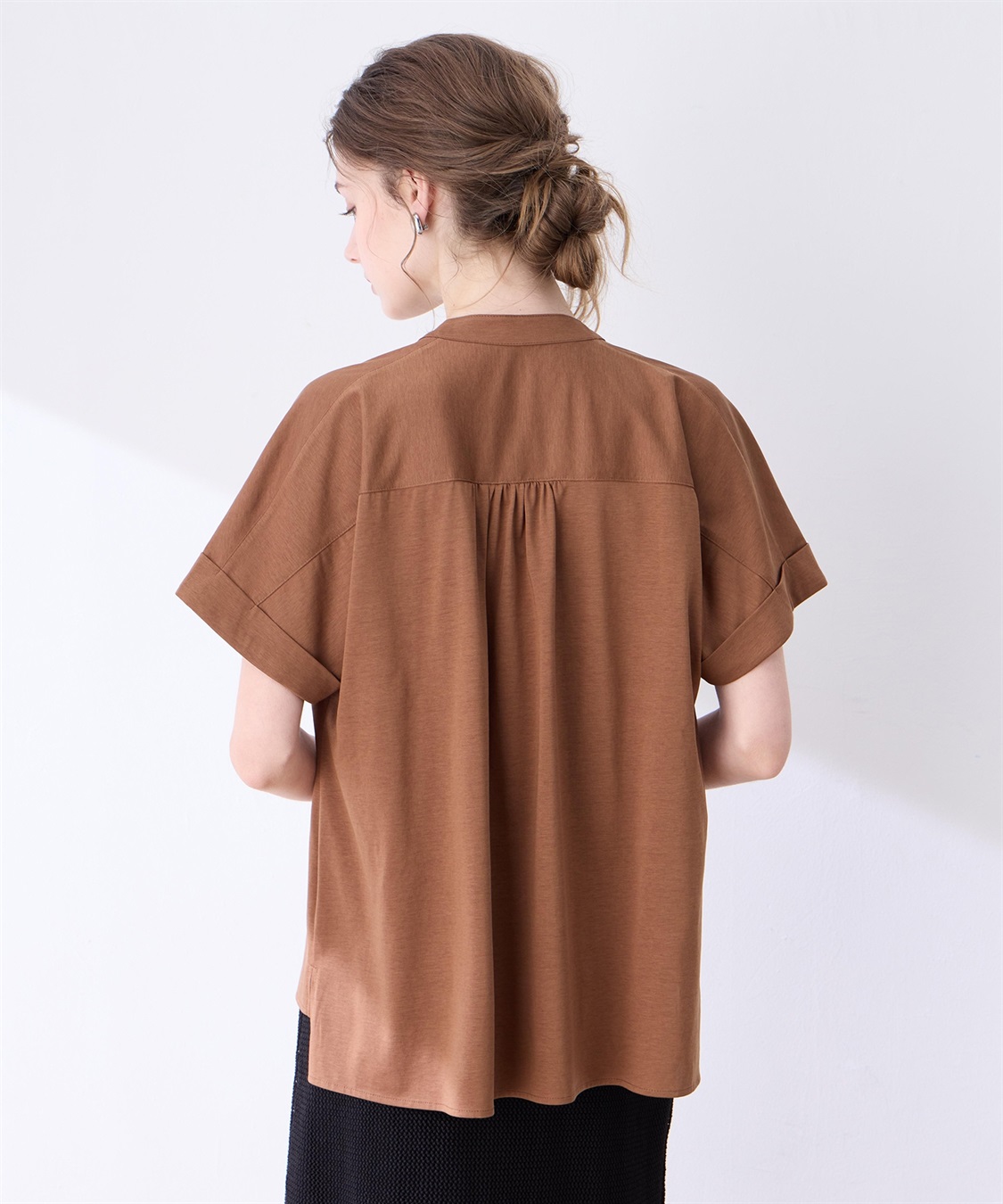 LE SOUK HOLIDAY 【接触冷感】ギャザースキッパーブラウス_sub_4