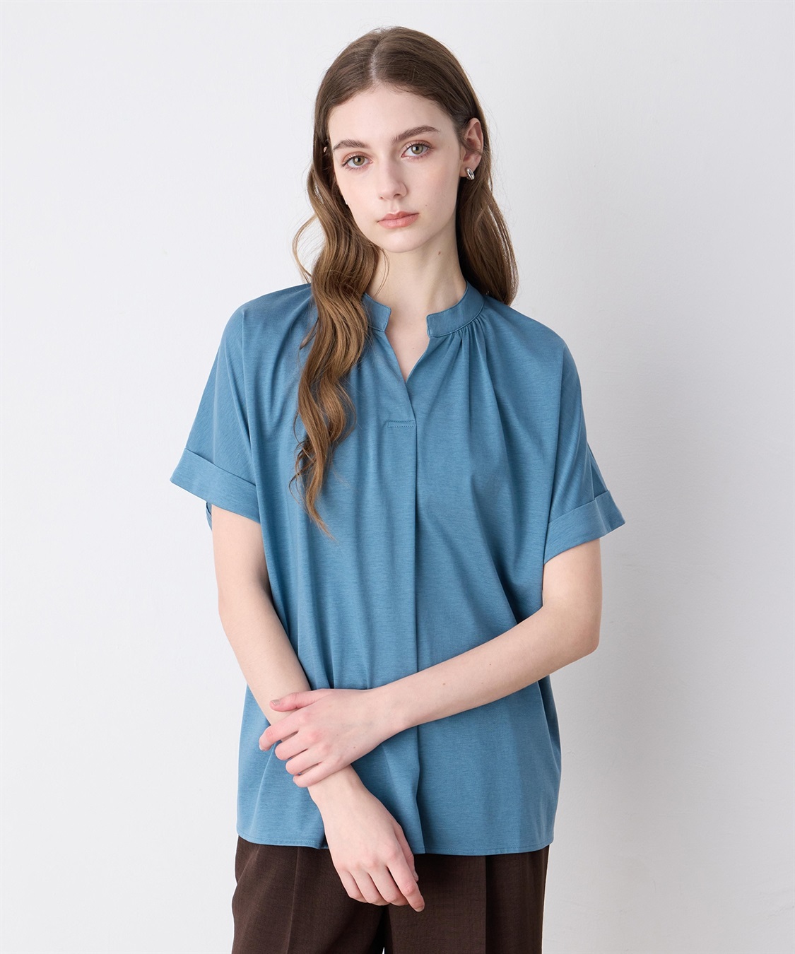 LE SOUK HOLIDAY 【接触冷感】ギャザースキッパーブラウス_sub_6