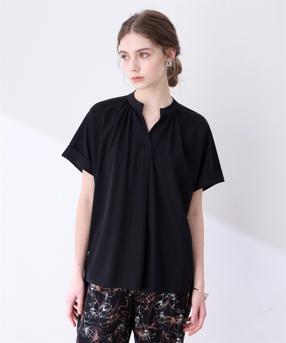 LE SOUK HOLIDAY 【接触冷感】ギャザースキッパーブラウス_sub_8