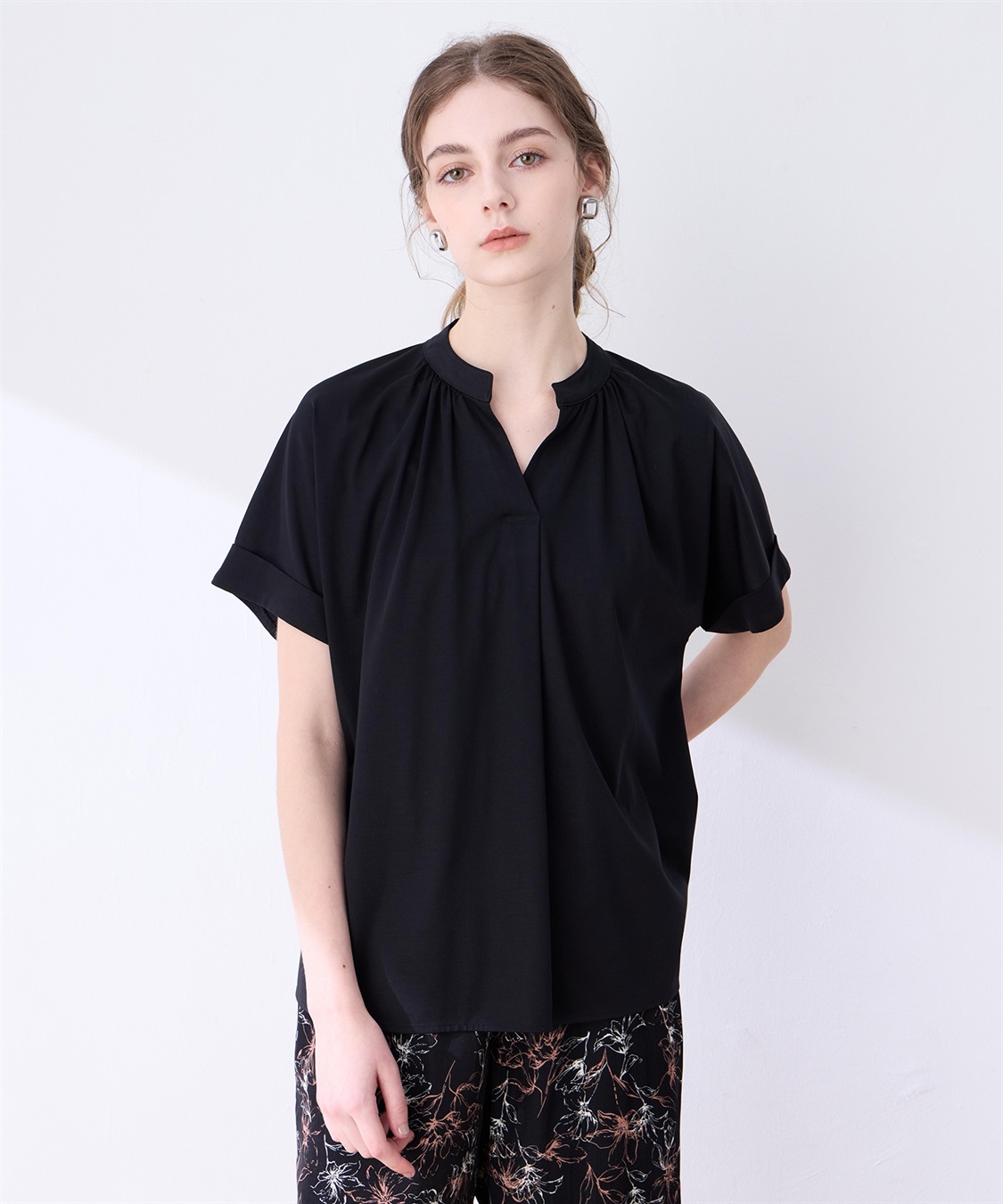 LE SOUK HOLIDAY 【接触冷感】ギャザースキッパーブラウス_sub_9