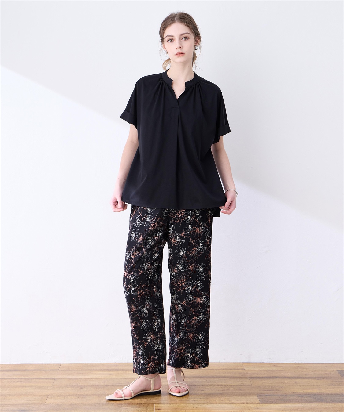 LE SOUK HOLIDAY 【接触冷感】ギャザースキッパーブラウス_sub_11