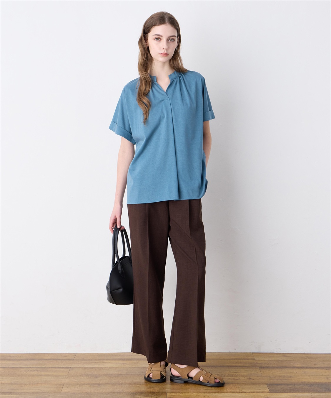 LE SOUK HOLIDAY 【接触冷感】ギャザースキッパーブラウス_sub_13