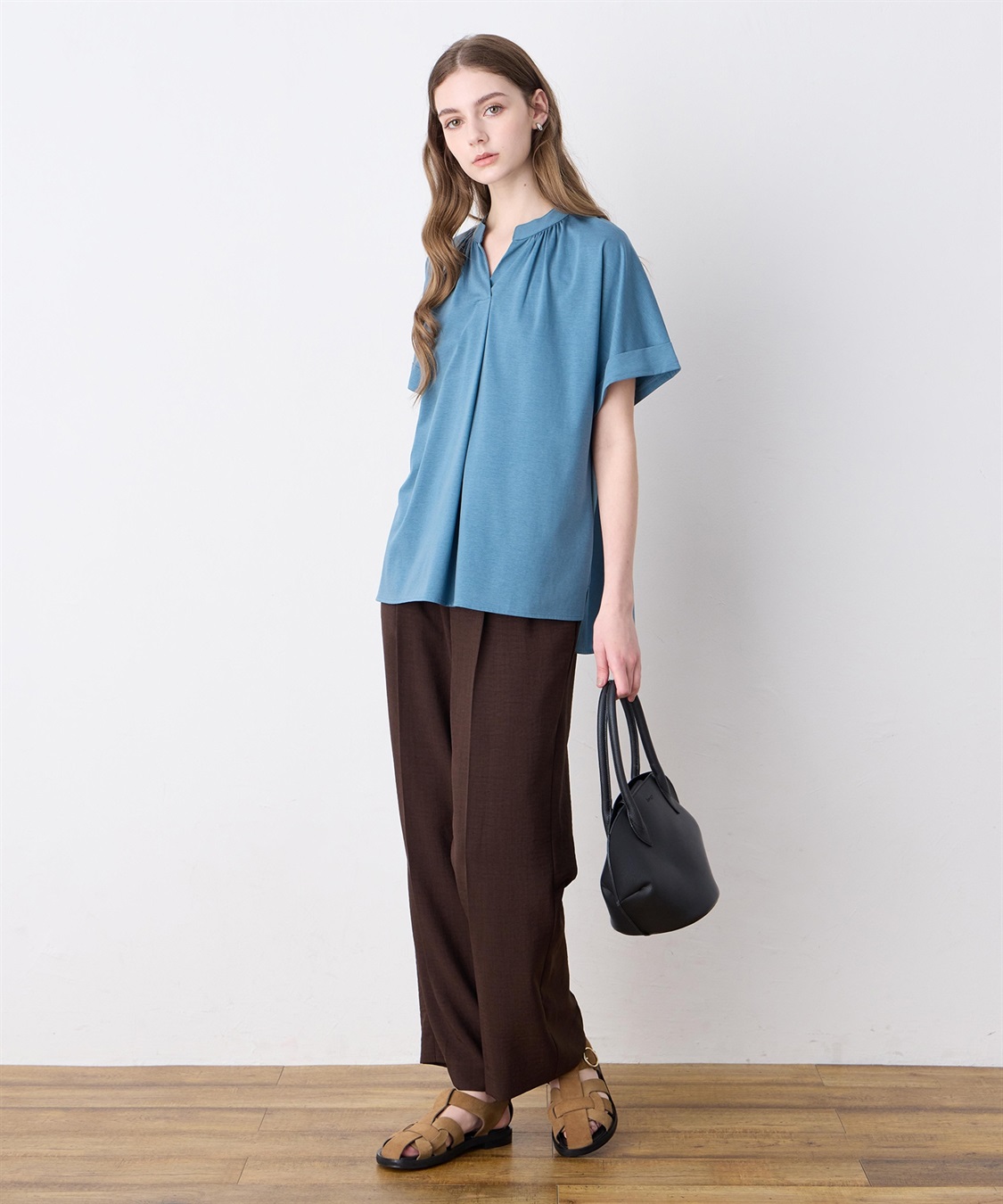 LE SOUK HOLIDAY 【接触冷感】ギャザースキッパーブラウス_sub_14