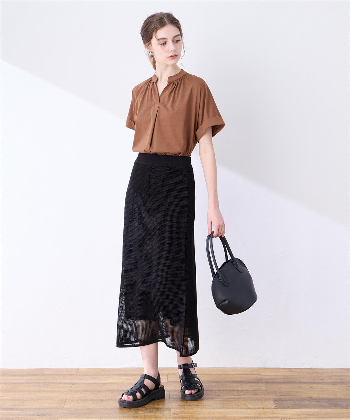 LE SOUK HOLIDAY 【接触冷感】ギャザースキッパーブラウス_sub_15