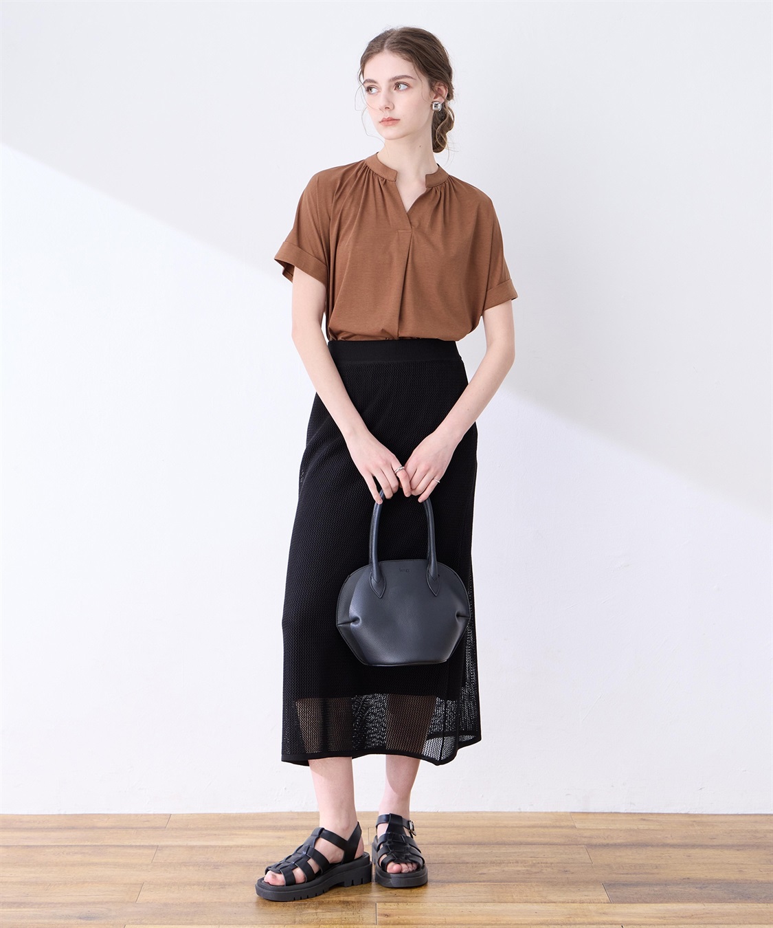 LE SOUK HOLIDAY 【接触冷感】ギャザースキッパーブラウス_sub_16