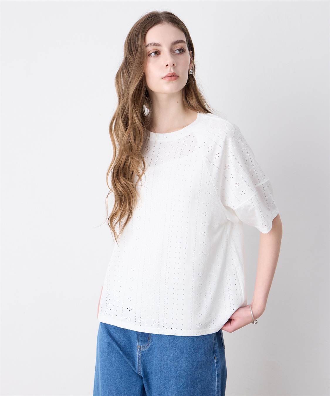 LE SOUK HOLIDAY カットレースランタンスリーブプルオーバー_sub_6